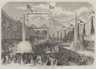 Opening of the Paris Exhibition, the Central Garden by Sir John Charles Robinson